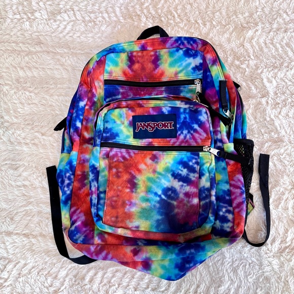 JanSport Tie-Dye Backpack | Classic Retro Style | Good Condition - Picture 1 of 7